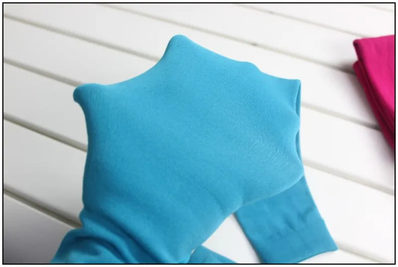 Autumn Winter Girls Leggings Plus Velvet To Keep Warm Candy Colors Children Girls Pants 3-9 year Kids Leggings For Girls