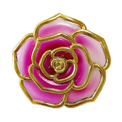 Rose Flower Foldable Bag Holder Hanging Hook Portable Table Handbag Hanger Purse Hook Home Office Women Bag Keys Storage Hook